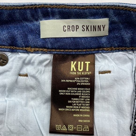 Kut From The Kloth Crop Skinny Mid Rise Size 4 - Picture 11 of 16